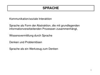 Kommunikation/soziale Interaktion