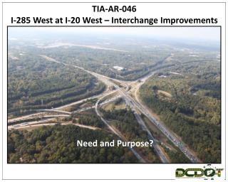 TIA-AR-046 I-285 West at I-20 West – Interchange Improvements