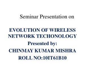 Seminar Presentation on