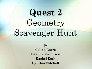 Quest 2 Geometry Scavenger Hunt