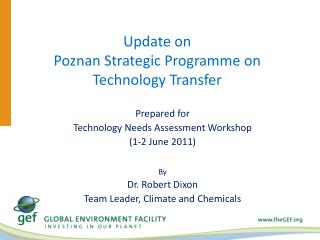 Update on Poznan Strategic Programme on Technology Transfer