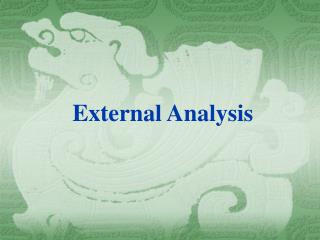 External Analysis