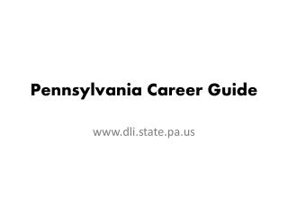 Pennsylvania Career Guide