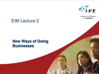 EIM Lecture 2