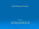 Field Pharmacy Practice
