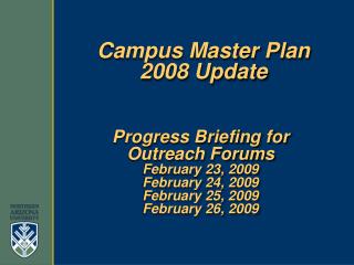 Campus Master Plan 2008 Update