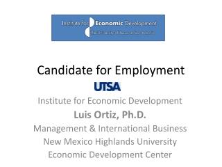 Candidate for Employment
