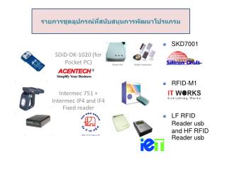 SDiD-DK-1020 (for Pocket PC) Intermec 751 + Intermec IP4 and IF4 Fixed reader