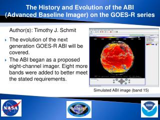 The History and Evolution of the ABI (Advanced Baseline Imager) on the GOES-R series