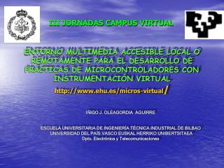 III JORNADAS CAMPUS VIRTUAL