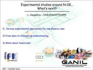 Experimental studies around N=28… What’s next?
