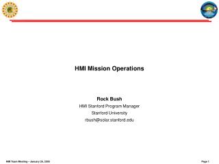 HMI Mission Operations