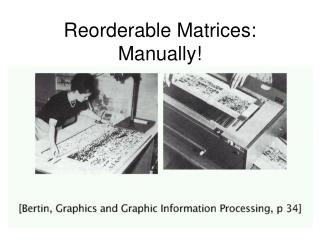 Reorderable Matrices: Manually!