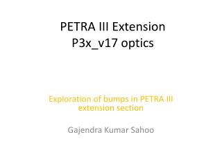 PETRA III Extension P3x_v17 optics