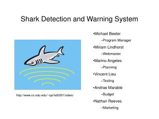 Shark Detection and Warning System