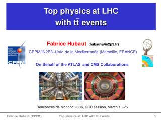 Top physics at LHC with tt events