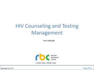 HIV Counseling and Testing Management