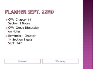 Planner Sept. 22nd