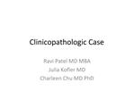 Clinicopathologic Case