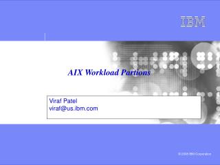 AIX Workload Partions