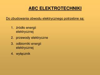 ABC ELEKTROTECHNIKI