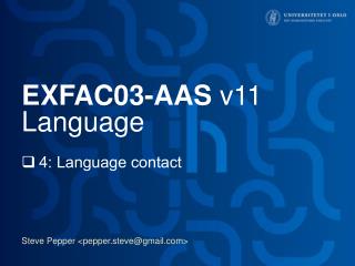 EXFAC03-AAS v11 Language