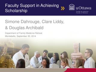 Faculty Support in Achieving Scholarship