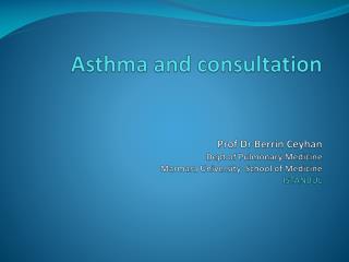 Operation in patients with asthma