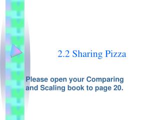 2.2 Sharing Pizza