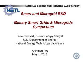 Smart and Microgrid R&amp;D Military Smart Grids &amp; Microgrids Symposium
