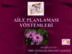 AILE PLANLAMASI Y NTEMLERI