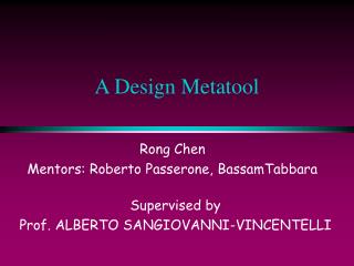 A Design Metatool