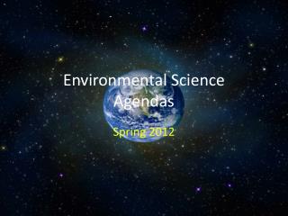 Environmental Science Agendas