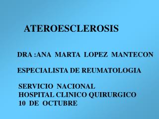 ATEROESCLEROSIS