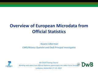 Overview of European Microdata from Official Statistics