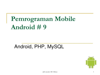 Pemrograman Mobile Android # 9