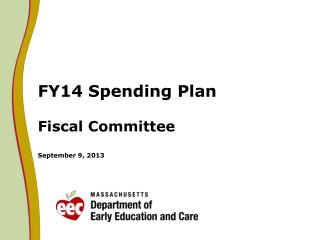 FY14 Spending Plan Fiscal Committee September 9, 2013