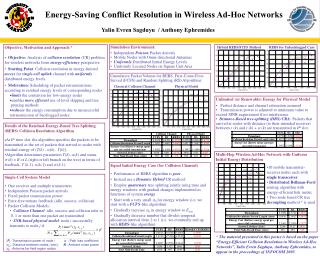 Energy-Saving Conflict Resolution in Wireless Ad-Hoc Networks