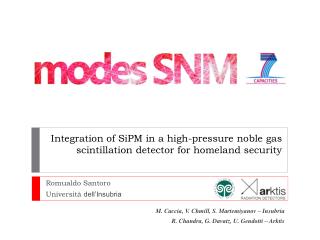 Integration of SiPM in a high-pressure noble gas scintillation detector for homeland security