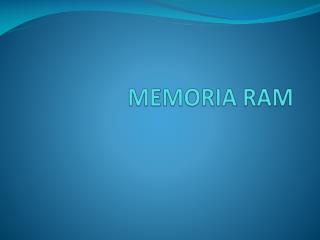 MEMORIA RAM