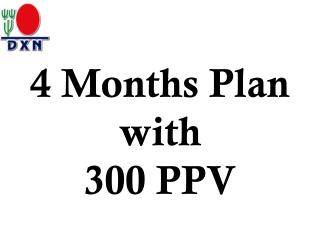 4 Months Plan with 300 PPV