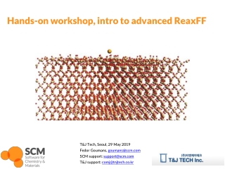 Hands-on workshop, intro to advanced ReaxFF