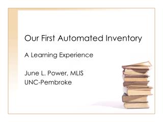 Our First Automated Inventory