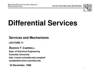 Differential Services
