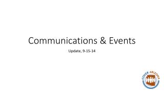 Communications & Events