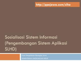 Sosialisasi Sistem Informasi (Pengembangan Sistem Aplikasi SLHD)