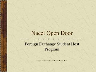 Nacel Open Door