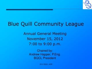 Blue Quill Community League