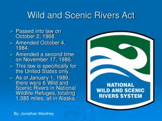 Wild and Scenic Rivers Act