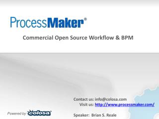 Commercial Open Source Workflow &amp; BPM
